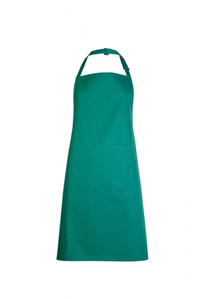 Uneek-Bib Apron with Pocket, flaschengrün