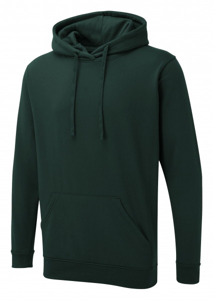 Uneek-Clothing-UX Hooded Sweatshirt, flaschengrün