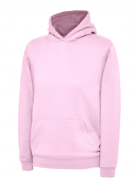 Uneek-Clothing-Kinder Hooded Sweatshirt, rosa