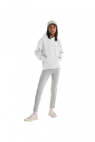 Uneek-Clothing-Kinder Hooded Sweatshirt, weiss