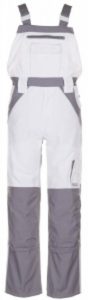 PLANAM-Workwear, Maler-Arbeits-Berufs-Latz-Hose, MG Plaline, weiß/zink