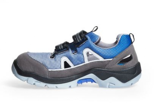 ABEBA-Footwear, Anatom-S1P-Damen- u. Herren-Arbeits-Berufs-Sicherheits-Schuhe, Klettschuhe, blau