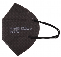 PSA-FFP2-Maske, Einwegmaske, Atemschutz, Mundschutz, schwarz, VE = 10 Stück