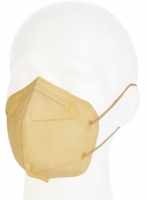 FFP2 Atemschutzmaske Komfort2, 10er, sandfarbe
