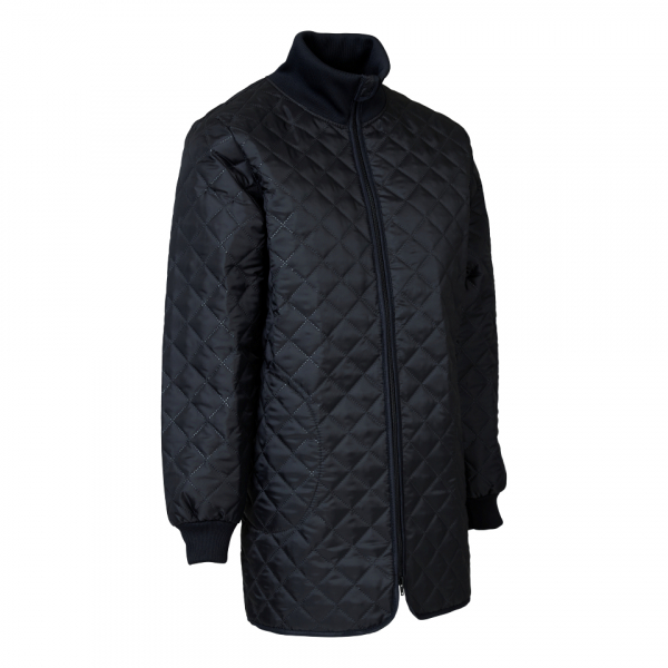 ELKA-Damen Thermojacke, lang, schwarz