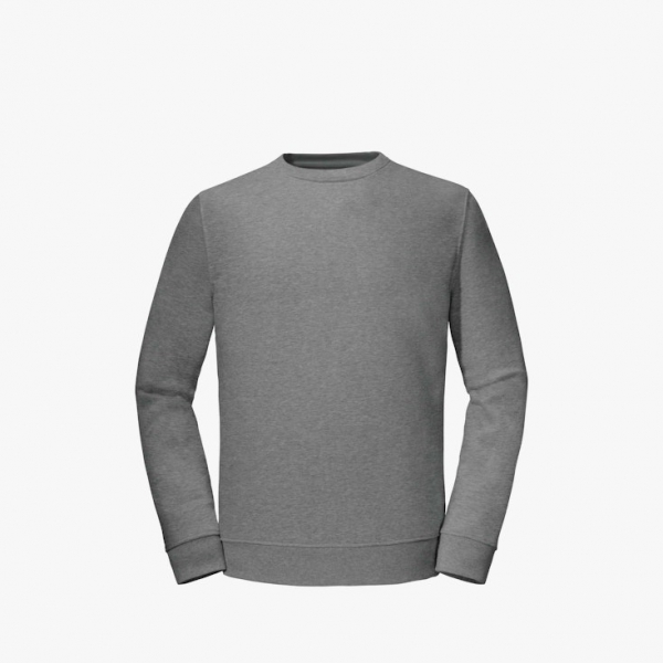 SCHÖFFEL-Sweatshirt aus BIO-Baumwolle, Mittelgrrau meliert