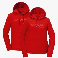 SCHFFEL-Hoody aus BIO-Baumwolle, Rot