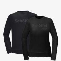 SCHFFEL-Sweatshirt aus BIO-Baumwolle, Schwarz
