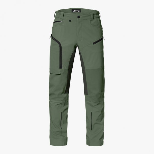 SCHÖFFEL-Robuste Cordura-Softshellhose, Grün