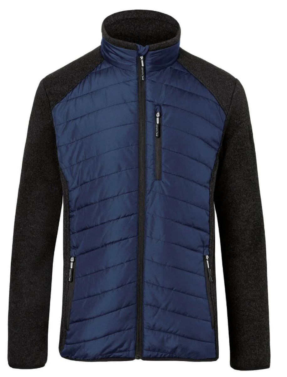 KÜBLER-Weather-Hybridjacke, dunkelblau/dunkelgrau