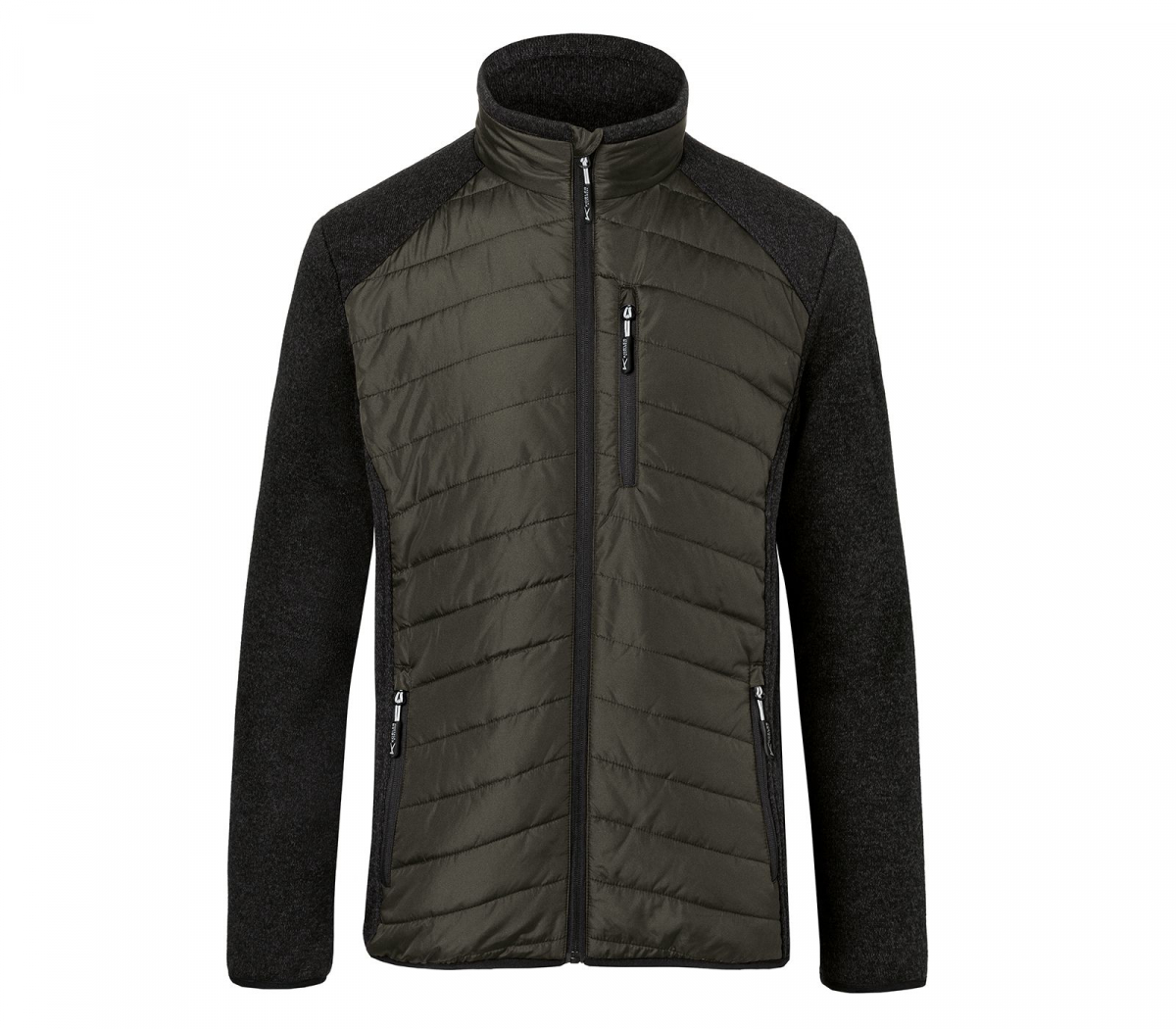 KÜBLER-Weather-Hybridjacke, oliv/dunkelgrau