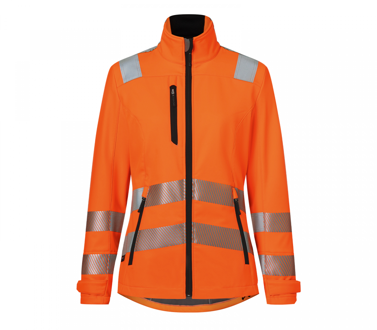 KÜBLER- Damen- Softshelljacke, REFLECTIQ, PSA 2, ca. 310 g/m², warnorange