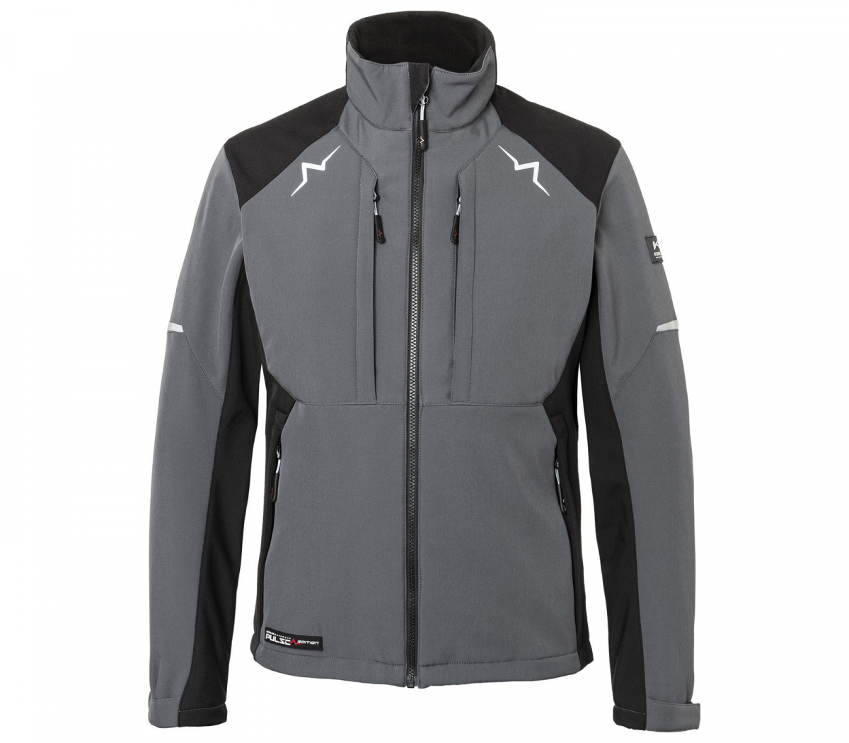 KÜBLER-PULSE Softshell Jacke Herren, 320 g/m², anthrazit/schwarz