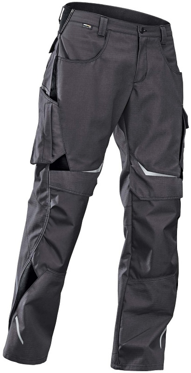 KBLER-Workwear, Arbeits-Berufs-Bund-Hose, High PULSSCHLAG anthrazit/schwarz