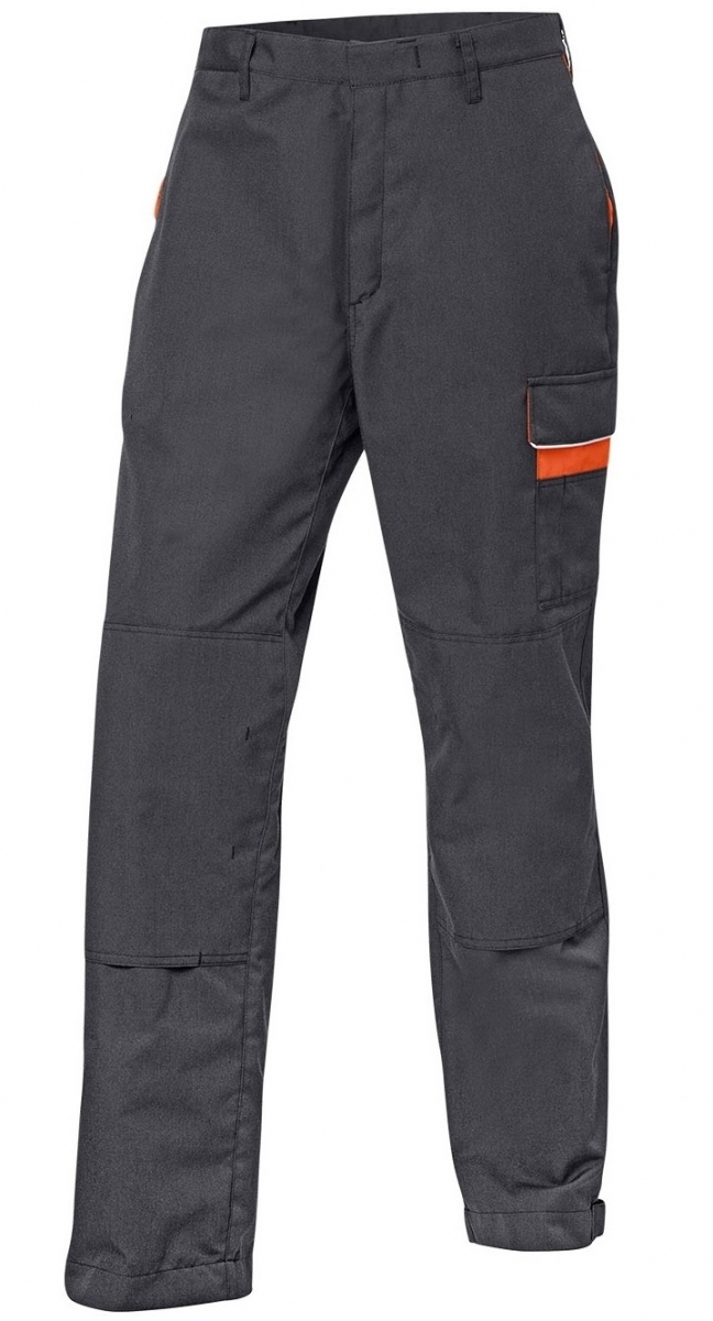 KBLER-Workwear, PSA Kermel-Top-Bundhose, ca. 230g/m, dunkelgrau/orange