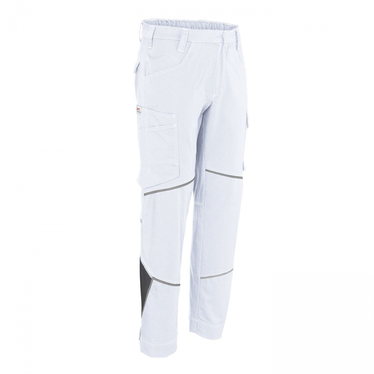 KÜBLER ICONIQ cotton Hose, weiß/anthrazit