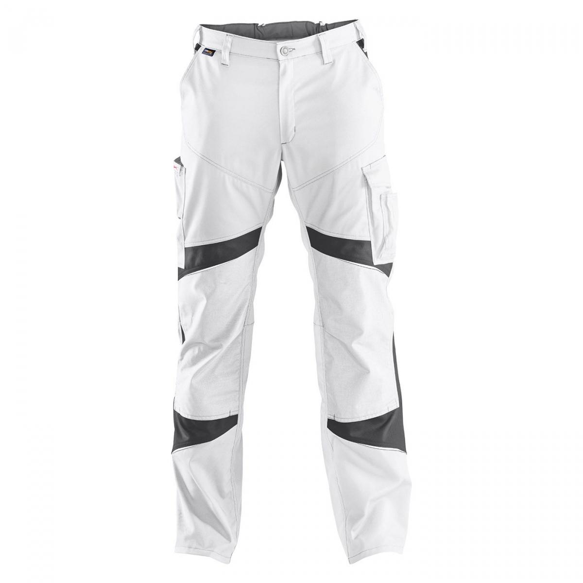 KÜBLER-Workwear, Activiq-Arbeits-Berufs-Bund-Hose, High, ca. 270g/m², weiß/anthrazit