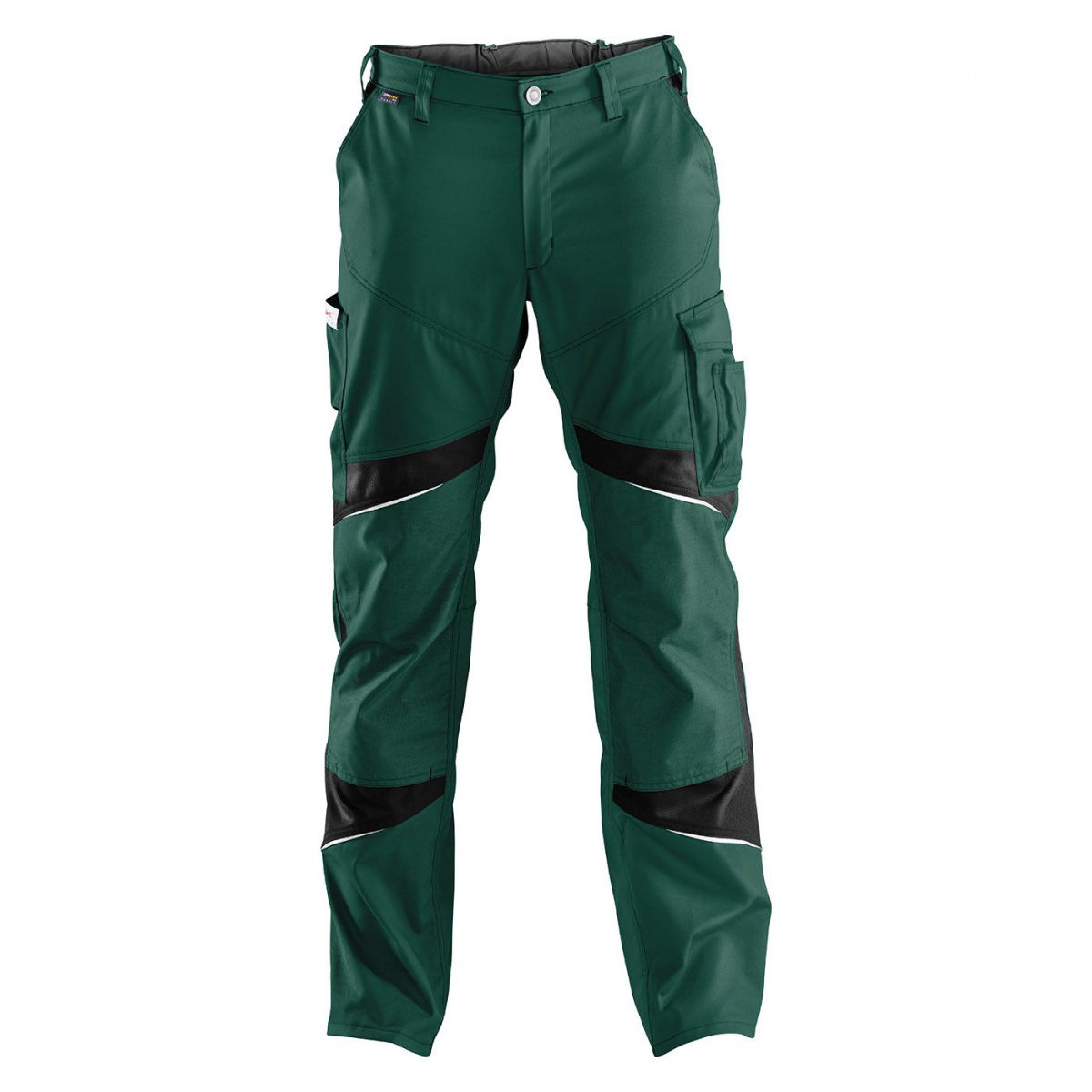 KÜBLER-Workwear, Activiq-Arbeits-Berufs-Bund-Hose, High, ca. 270g/m², moosgrün/schwarz