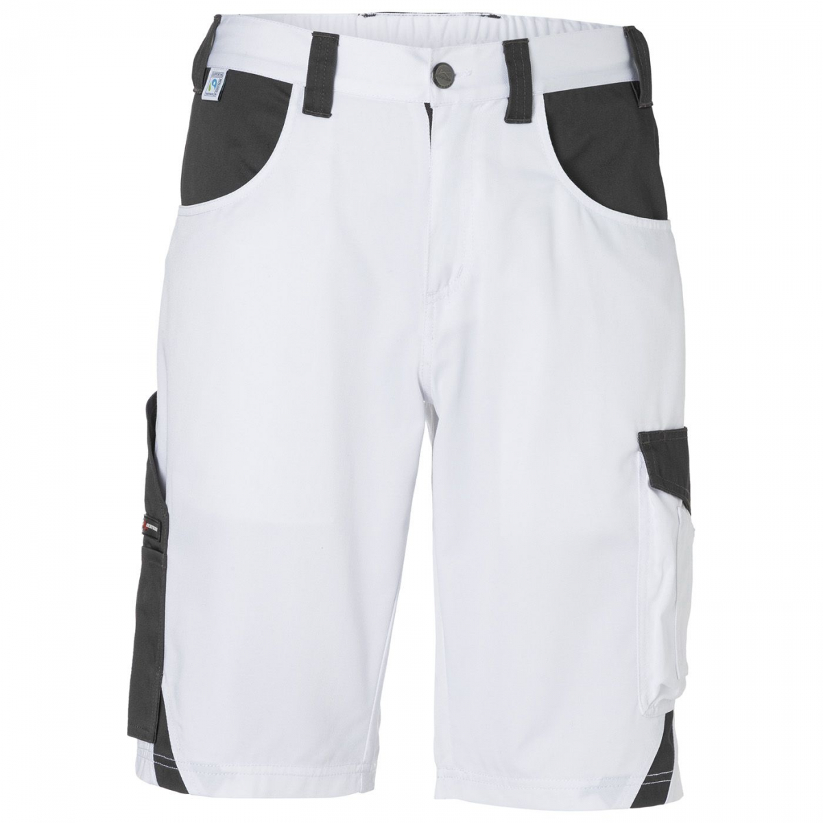 KÜBLER PULSE ECO Shorts, 240 g/m², weiß/anthrazit