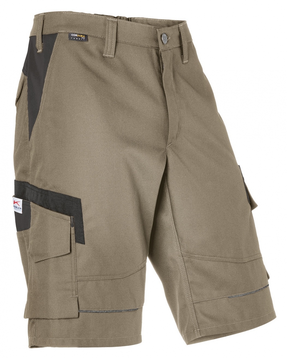 KBLER-Workwear, Shorts, Innovatiq, 295 g/m, sandbraun/schwarz
