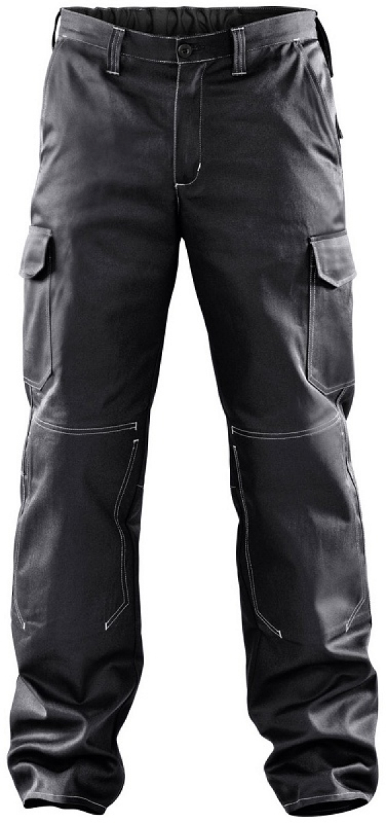 KÜBLER-Workwear, Cargo-Arbeits-Berufs-Bund-Hose, ORGANIQ schwarz