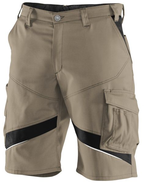 KBLER-Workwear, Activiq-Shorts, ca. 270g/m, sandbraun/schwarz