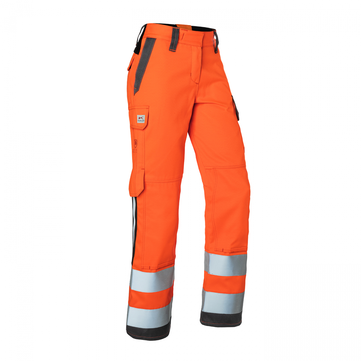 KÜBLER- Damenhose, PROTECTIQ HIGH VIS, arc2, PSA 3, ca. 320 g/m², warnorange/ anthrazit