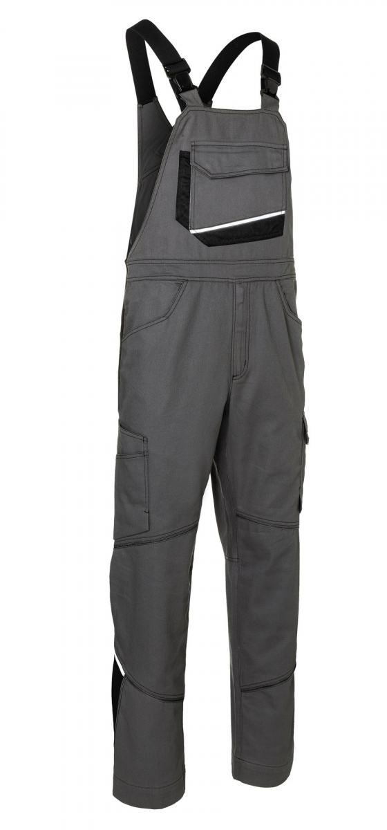 KÜBLER ICONIQ Latzhose, anthrazit/schwarz
