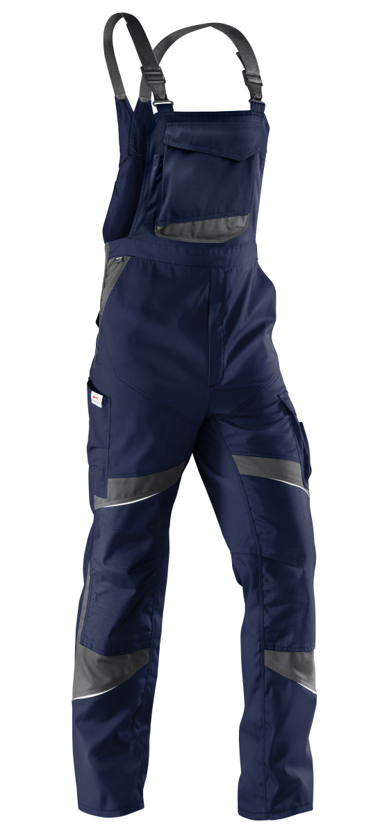 KBLER-Workwear, Activiq-Arbeits-Berufs-Latz-Hose, ca. 270g/m, dkl.-blau/anthrazit