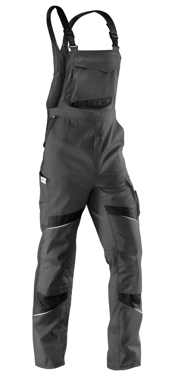 KÜBLER-Workwear, Activiq-Arbeits-Berufs-Latz-Hose, ca. 270g/m², anthrazit/schwarz