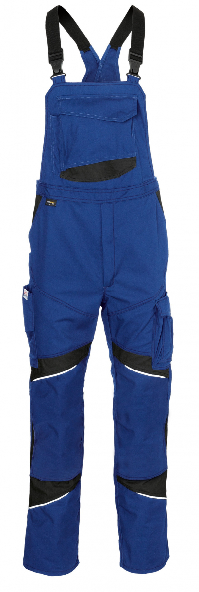 KÜBLER-Workwear, Activiq Cotton+, Latzhose, ca. 305g/m², kbl.blau/schwarz