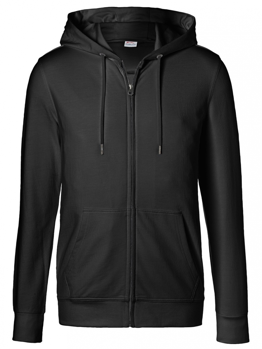 KÜBLER-Worker-Shirts, Workwear-Kapuzen-Sweatjacke, 300 g/m², schwarz