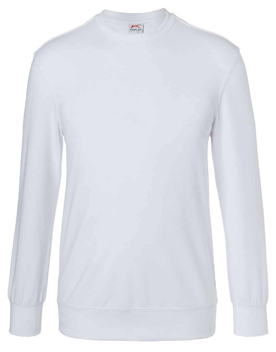 KÜBLER-Worker-Shirts, Workwear-Sweatshirt, 300 g/m², weiß