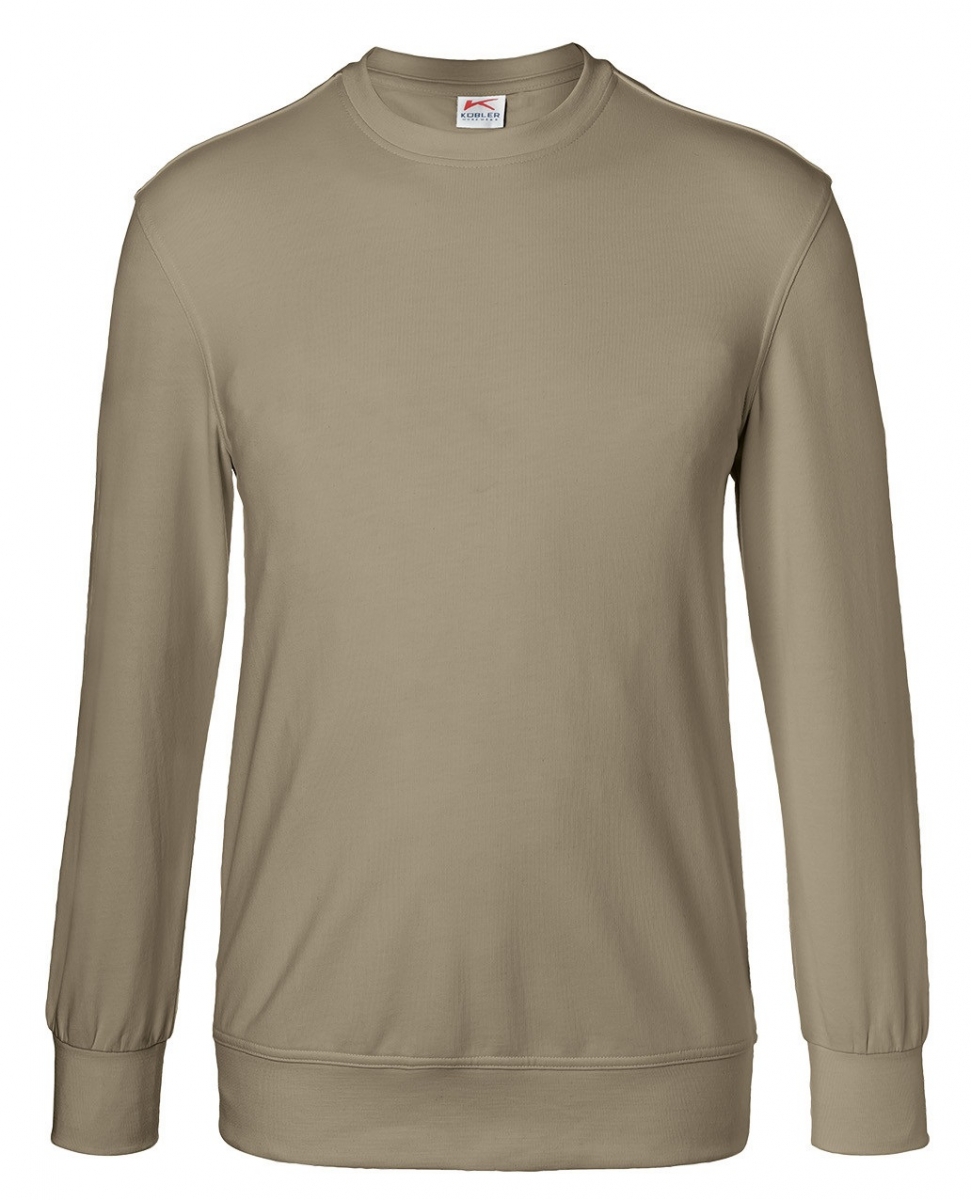 KBLER-Worker-Shirts, Workwear-Sweatshirt, 300 g/m, sandbraun