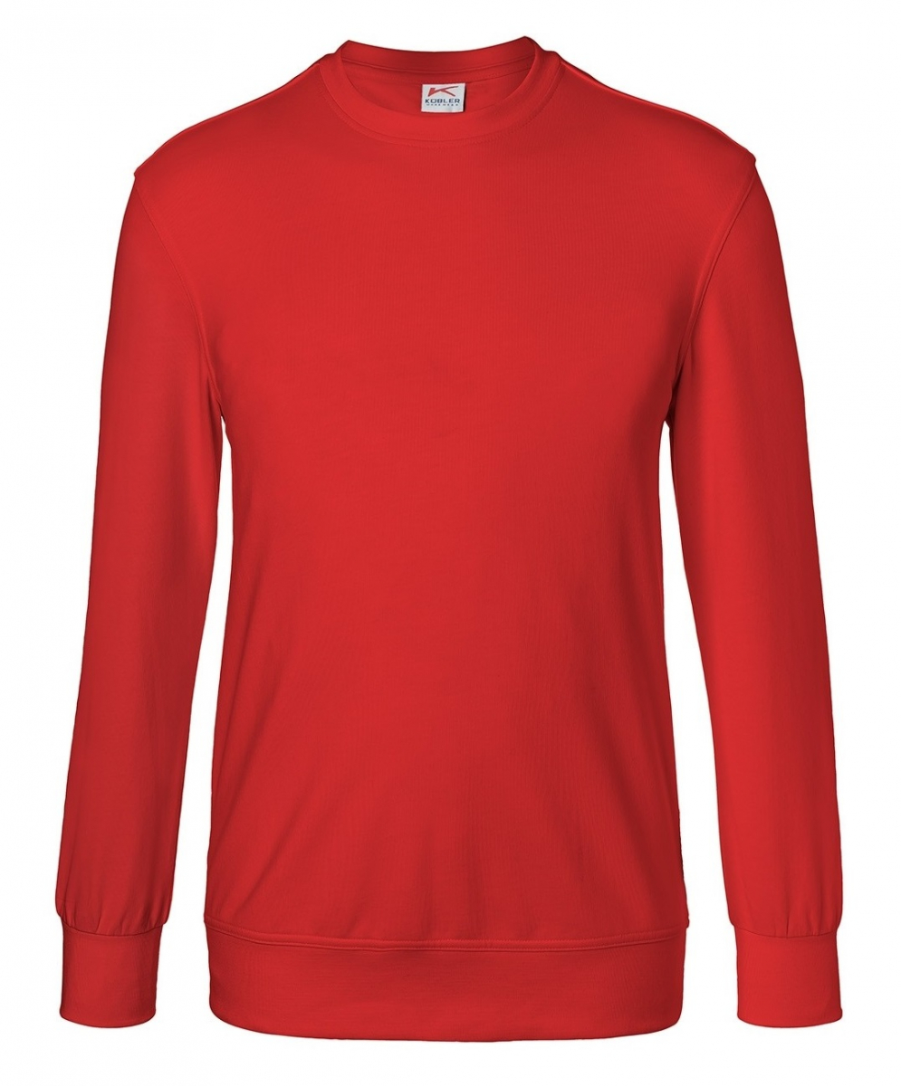 KÜBLER-Worker-Shirts, Workwear-Sweatshirt, 300 g/m², mittelrot