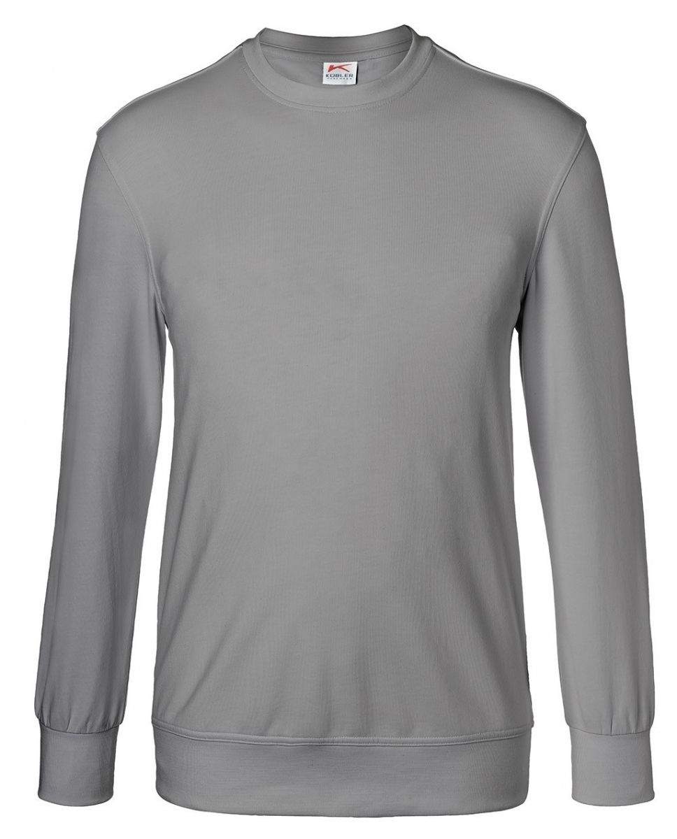 KÜBLER-Worker-Shirts, Workwear-Sweatshirt, 300 g/m², mittelgrau
