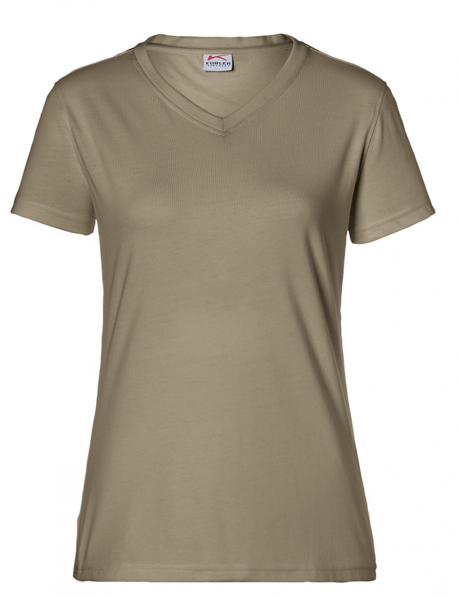 KBLER-Worker-Shirts, Workwear-Damen-T-Shirts, 160 g/m, sandbraun