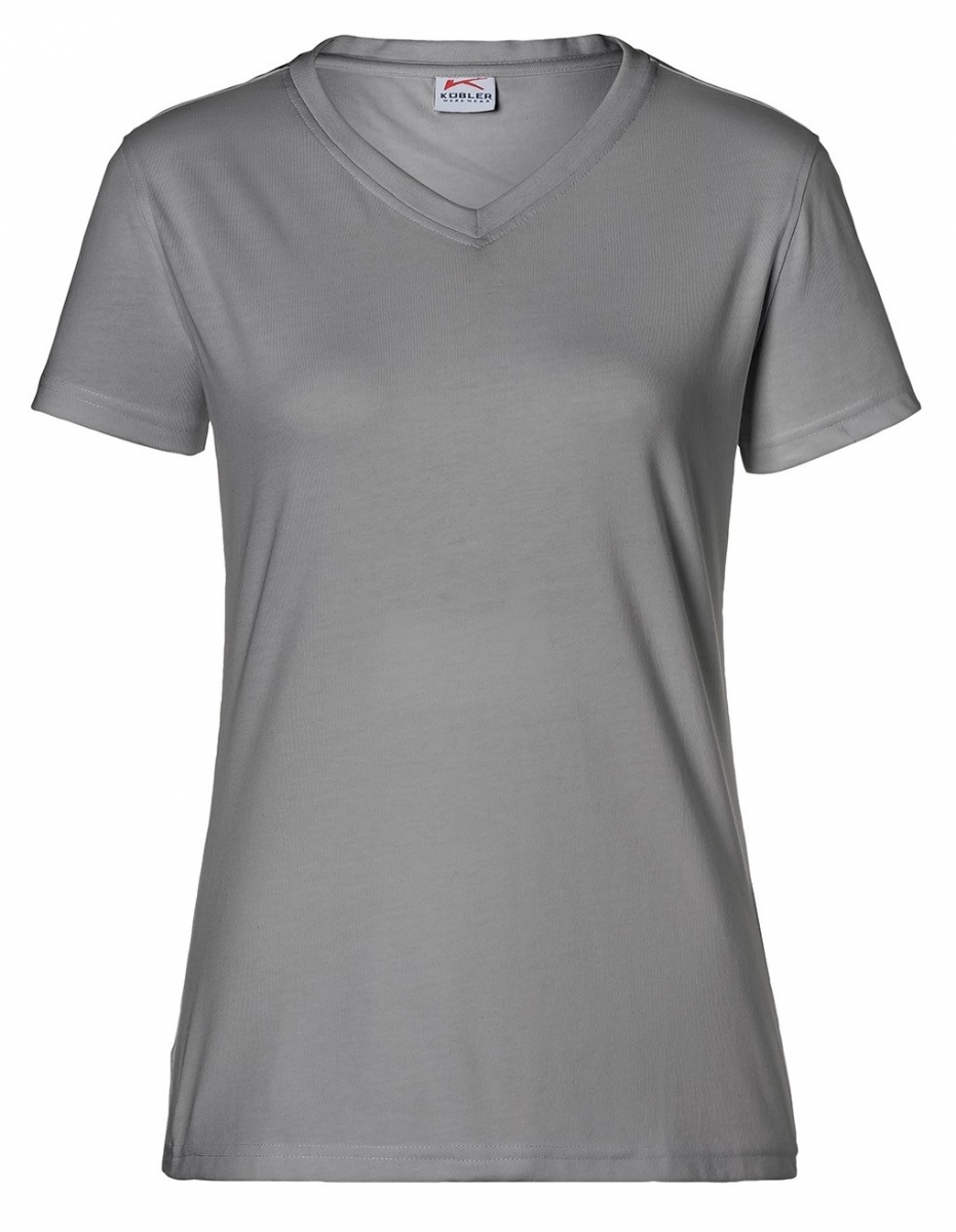 KÜBLER-Worker-Shirts, Workwear-Damen-T-Shirts, 160 g/m², mittelgrau