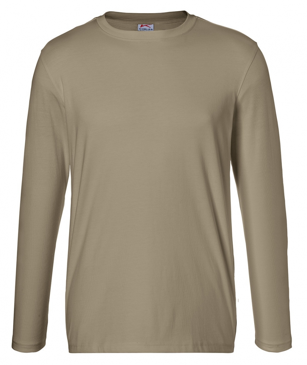 KBLER-Worker-Shirts, Workwear-Longsleeve, 190 g/m, sandbraun