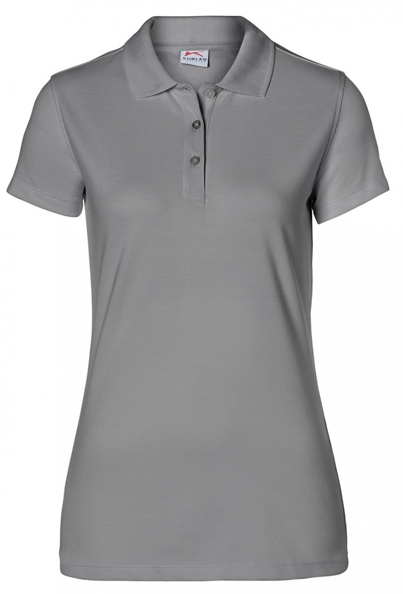 KÜBLER-Worker-Shirts, Workwear-Damen-Poloshirts, 200 g/m², mittelgrau