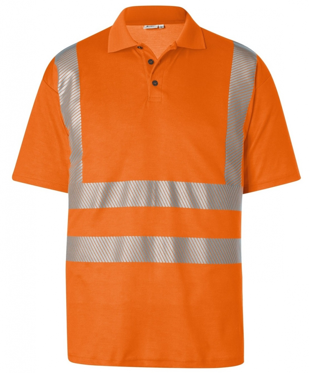 KÜBLER-Warnschutz, REFLECTIQ Polo-Shirt, PSA 2, ca.180g/m², warnorange