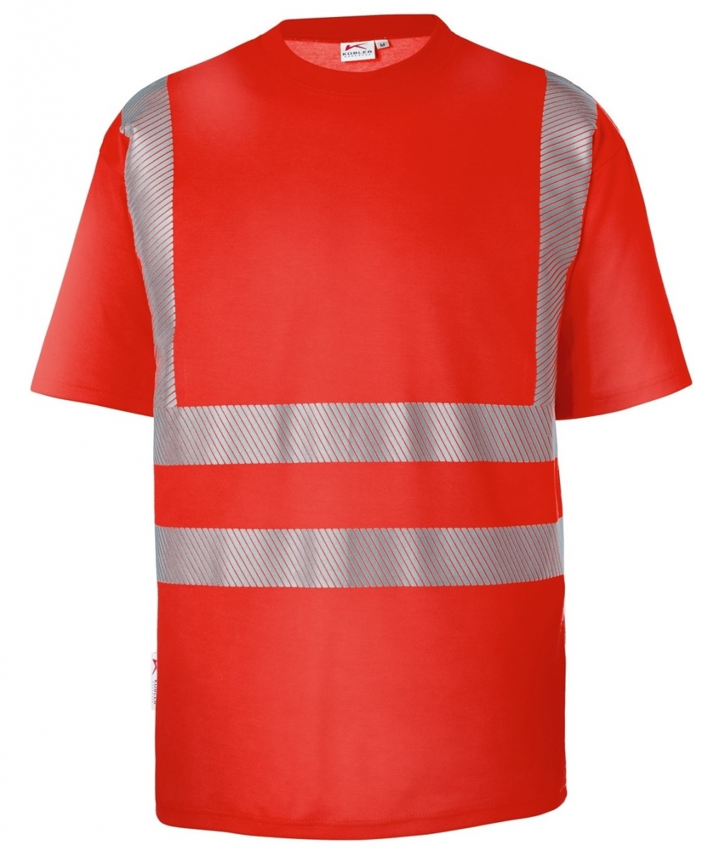KBLER-Warnschutz, REFLECTIQ T-Shirt, PSA 2, ca.180g/m, warnrot