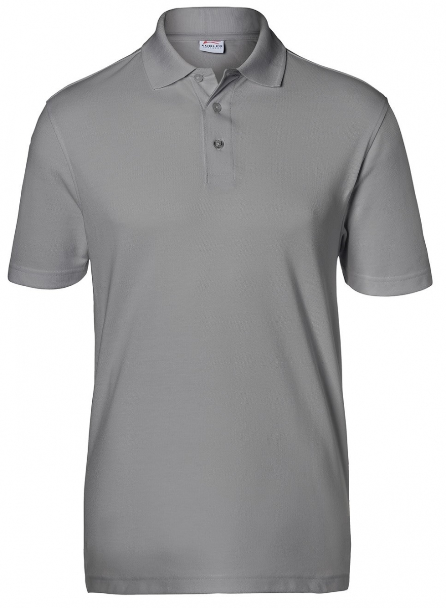 KÜBLER-Worker-Shirts, Workwear-Poloshirts, 200 g/m², mittelgrau