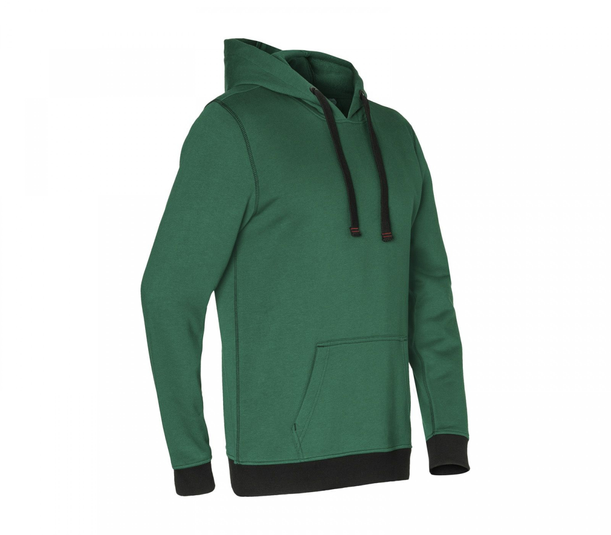 KÜBLER-PULSE HANDCRAFT Hoodie, ca. 300 g/m², moosgrün/schwarz