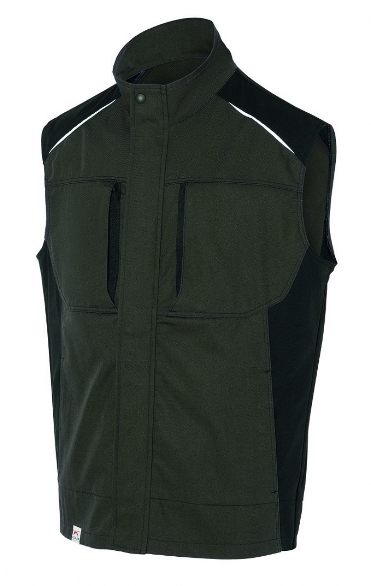 KÜBLER-Workwear, Activiq-Arbeitsweste, 270 g/m², oliv/schwarz