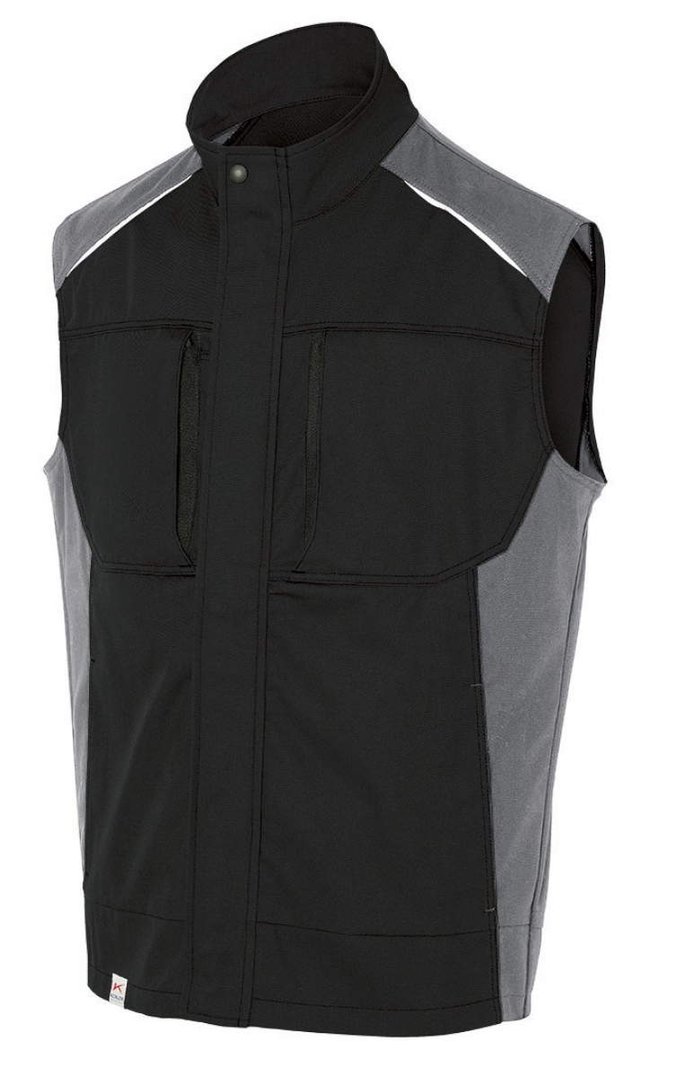 KÜBLER-Workwear, Activiq-Arbeitsweste, 270 g/m², schwarz/anthrazit
