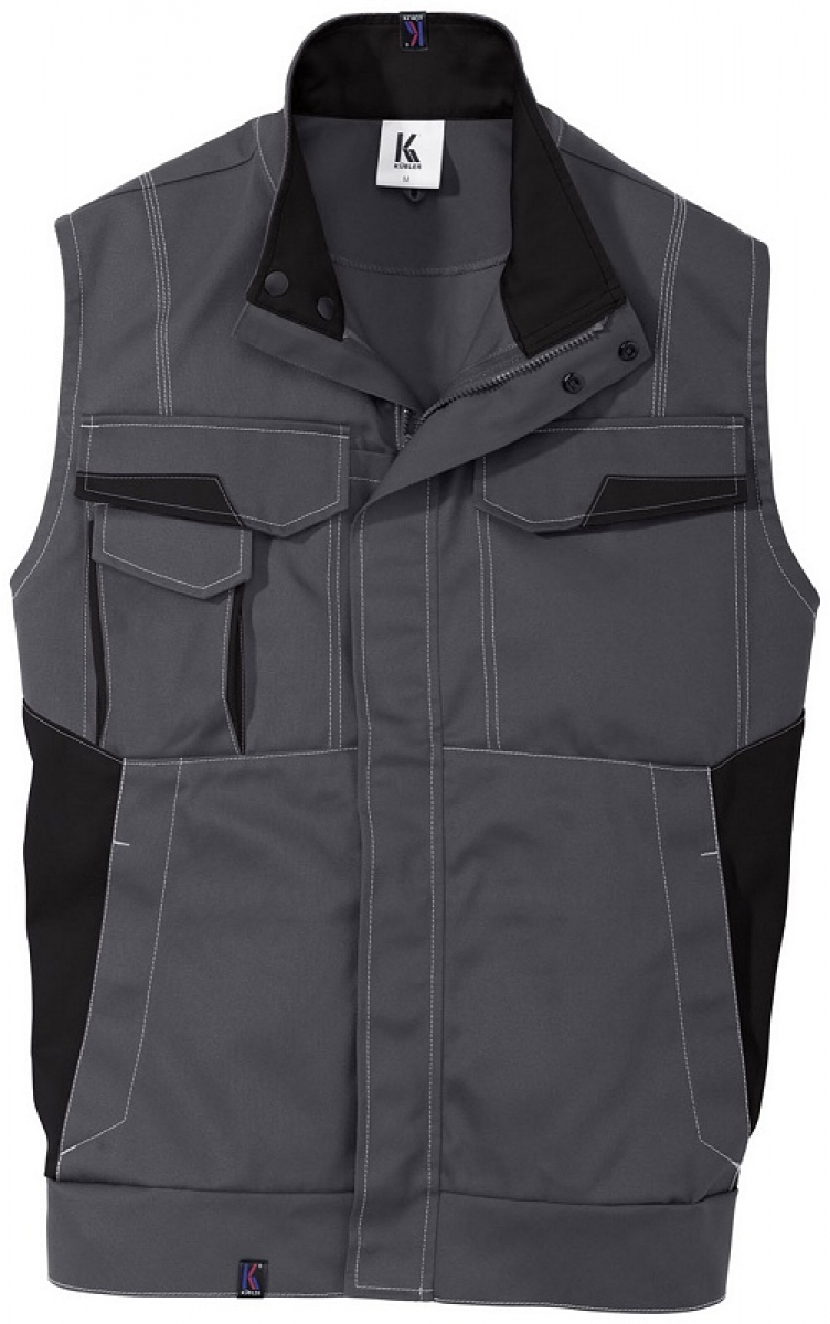 KÜBLER-Workwear, Image-Dress-Weste, ca. 320g/m², anthrazit/schwarz