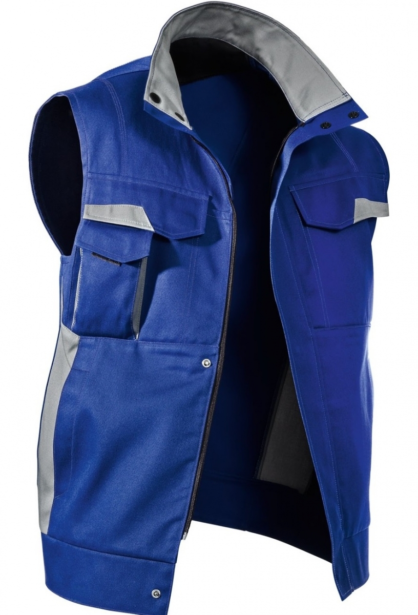 KBLER-Workwear, Vita mix Weste, ca. 270g/m, kbl.blau/mittelgrau