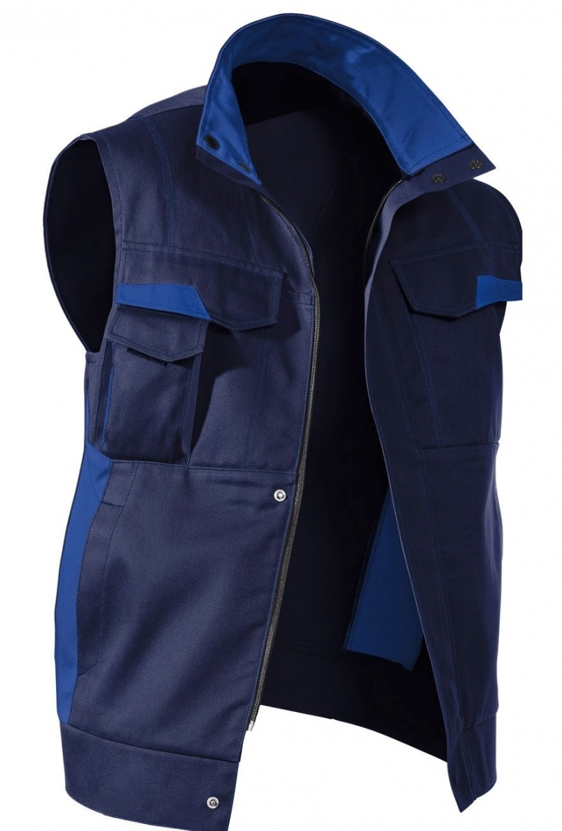 KBLER-Workwear, Vita mix Weste, ca. 270g/m, dunkelblau/kbl.blau