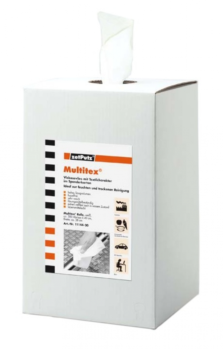 ZVG-Multitex Rolle im Spenderkarton, weiß, 300 Abrisse